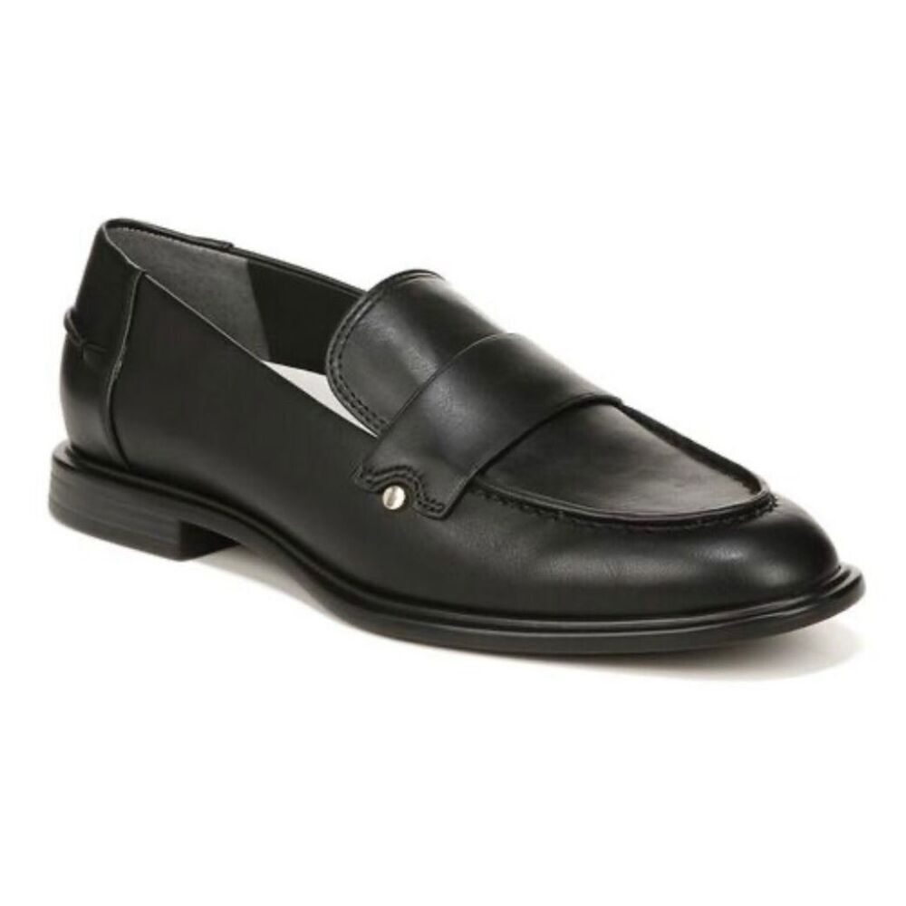 Franco Sarto Black Leather Penny Loafers